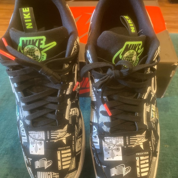 Nike 2020 Air Force 1 '07 LX 'Worldwide Pack - Black' - Picture 6 of 7